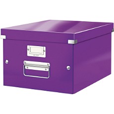 Leitz Click & Store universalboks i medium i farven lilla