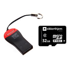 MicroSD-kort inkl. USB adapter 32GB