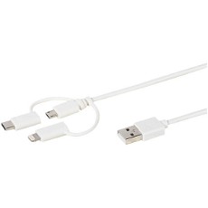 Vivanco 3-i-en USB kabel 1 m