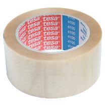 Pakketape 50/66 klar Tesa 4100 liniepræget PVC (36)