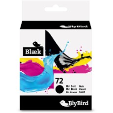 BlyBird 72 C9403A mat sort blækpatron, 130 ml
