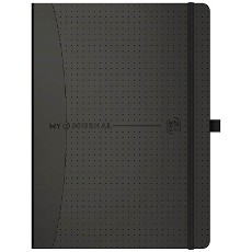 Oxford My Journal A5 100 sider sort/natur