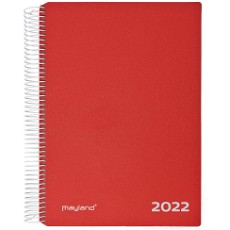 Mayland 22218010 timekalender i rød 