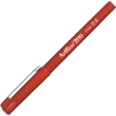 Artline EK200 fiberpen 0,4mm Rød