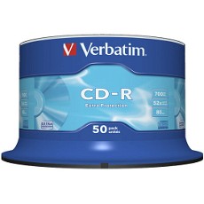 CD-R Verbatim 700MB 52x Spindle 50stk