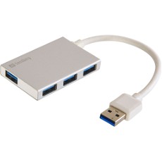 USB-Hubs Sandberg 4 udgange 3.0 Sølv